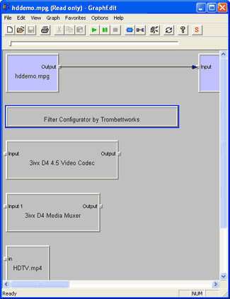 GraphEdit - Inserted Filters